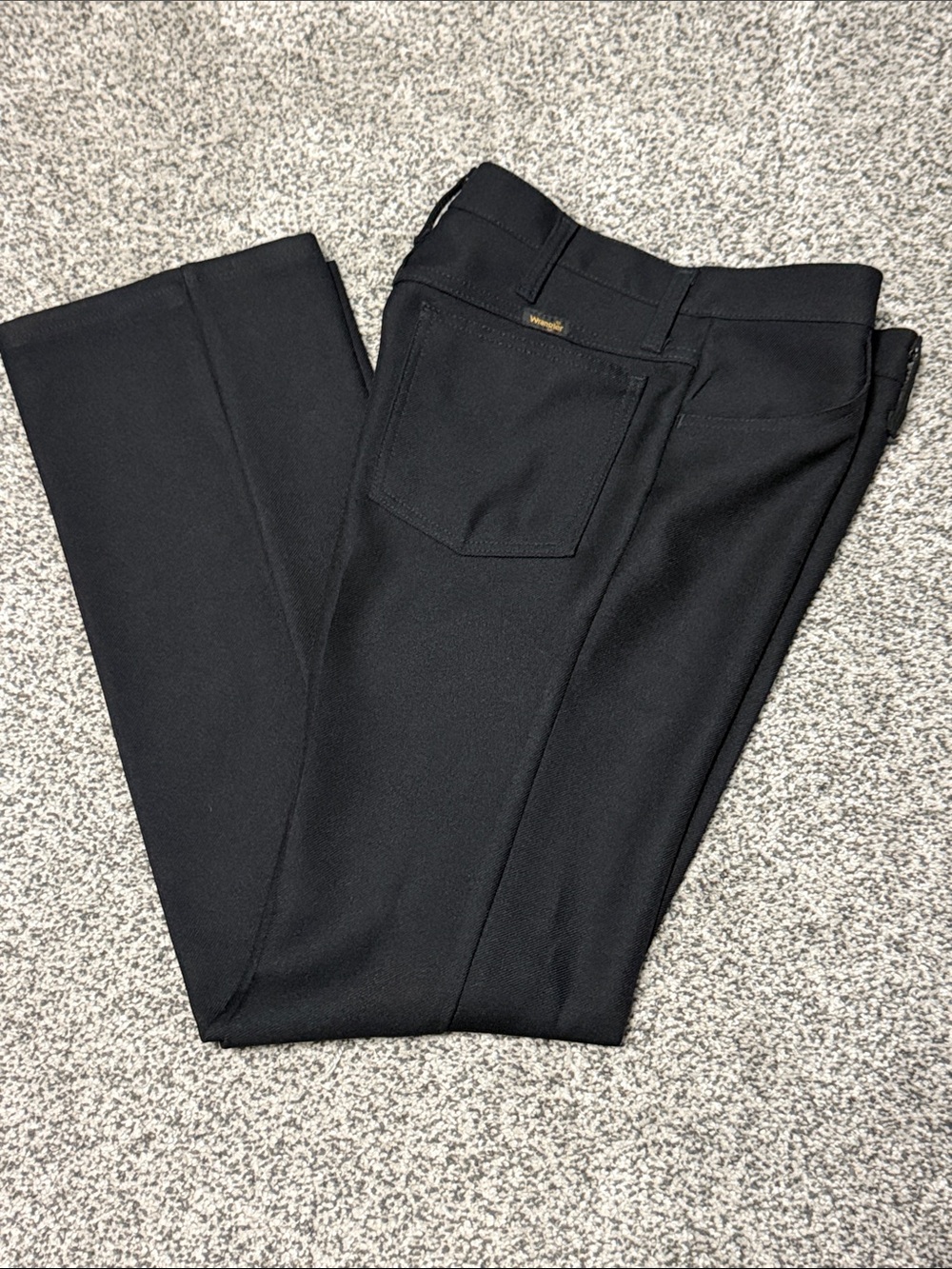 Wrangler Black Straight-Leg Dress Pants 31x32